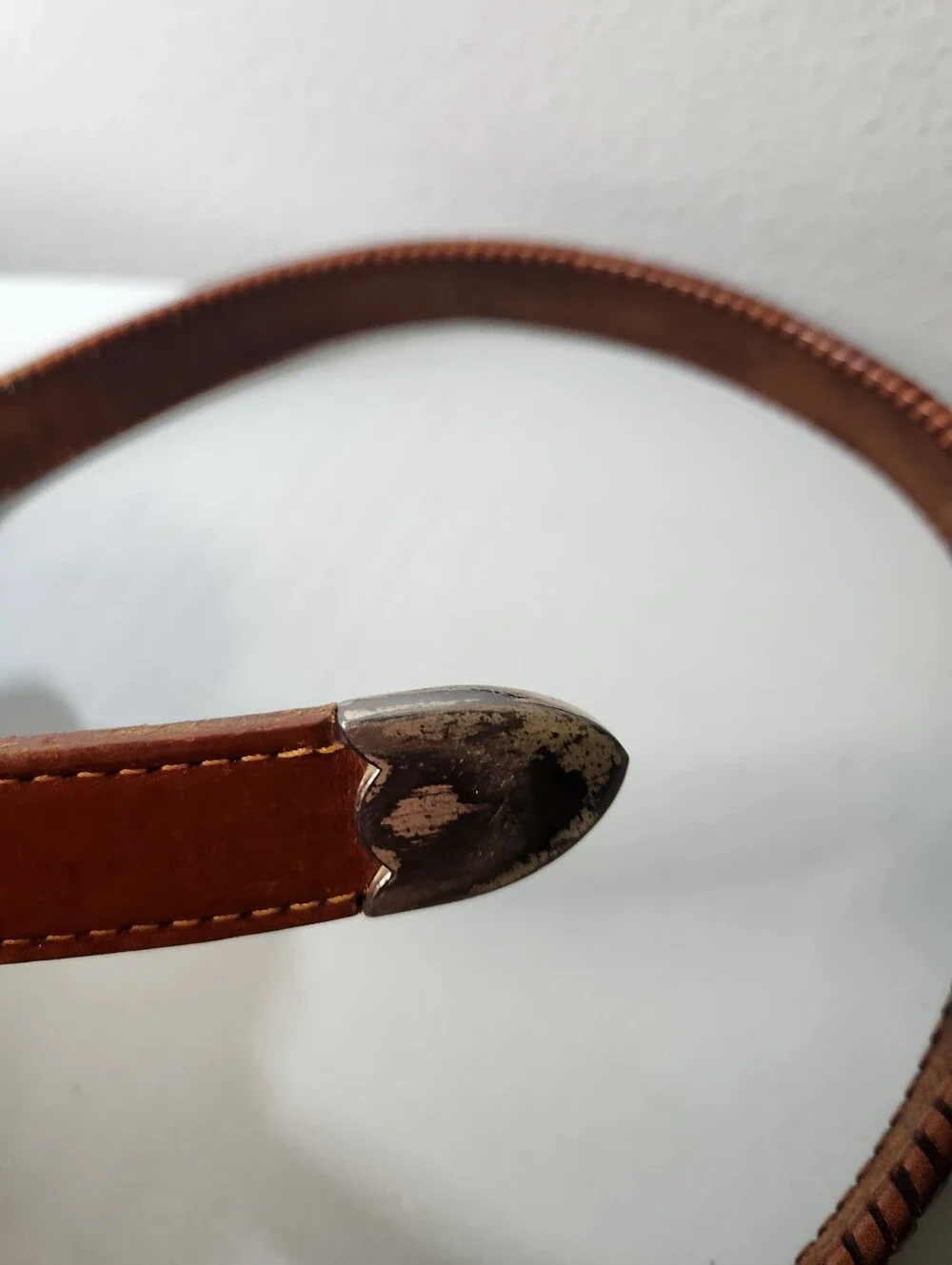 Nocona Mens |38| Cognac Brown Woven Leather Belt